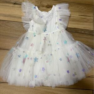 Lola & the boys - White Star Tulle Dress Size 6